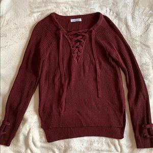 Cozy maroon sweater